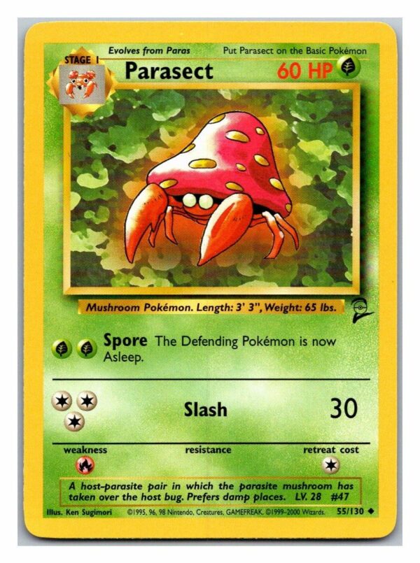 Parasect 55/130 Base Set 2 (Uncommon) (Played Condition)