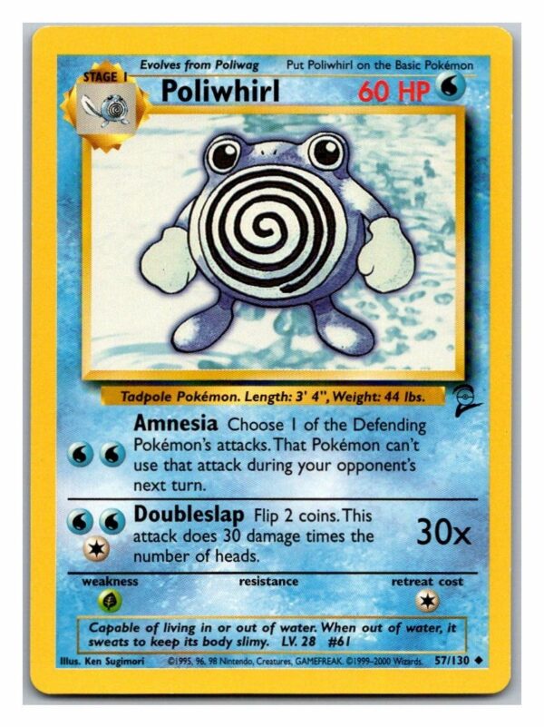 Poliwhirl 57/130 Base Set 2 (Uncommon) (LP Condition)