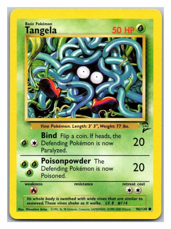 Tangela 96/130 Base Set 2 (Common) (Played Condition)