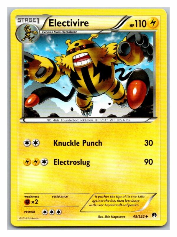Electivire 43/122 Breakpoint (Uncommon) (Exc Condition)