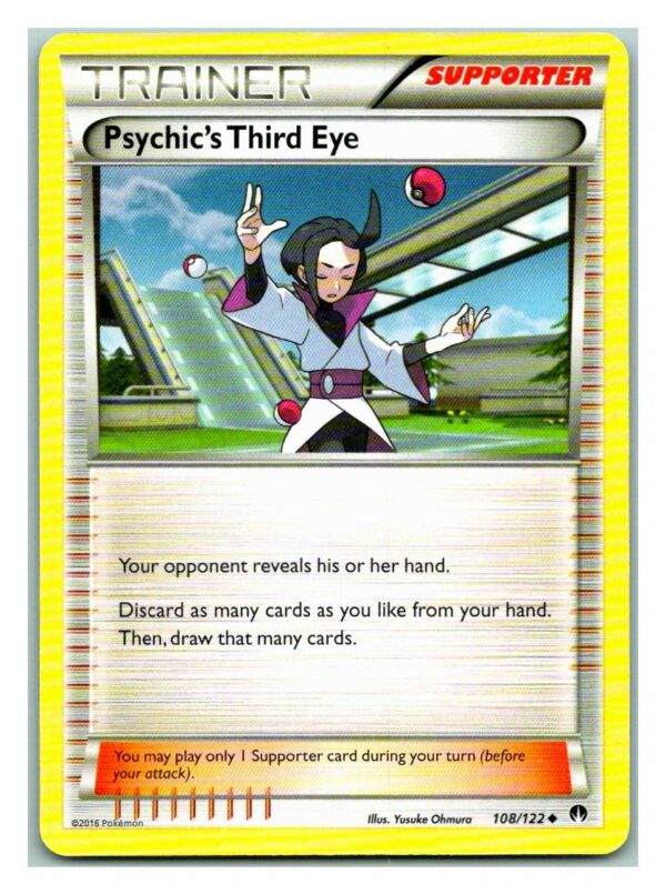 Psychic's Third Eye 108/122 Breakpoint (Uncommon) (Exc Condition)