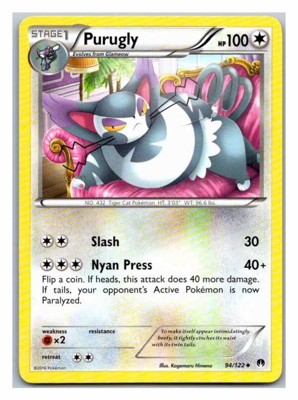 Purugly 94/122 Breakpoint (Uncommon) (Exc Condition)