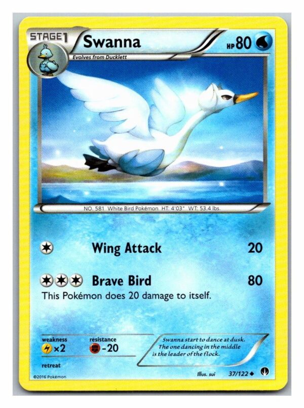 Swanna 37/122 Breakpoint (Uncommon) (Exc Condition)
