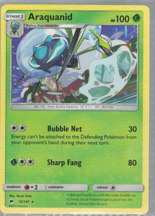 Araquanid 15/147 Burning Shadows (Rare) (Exc Condition)