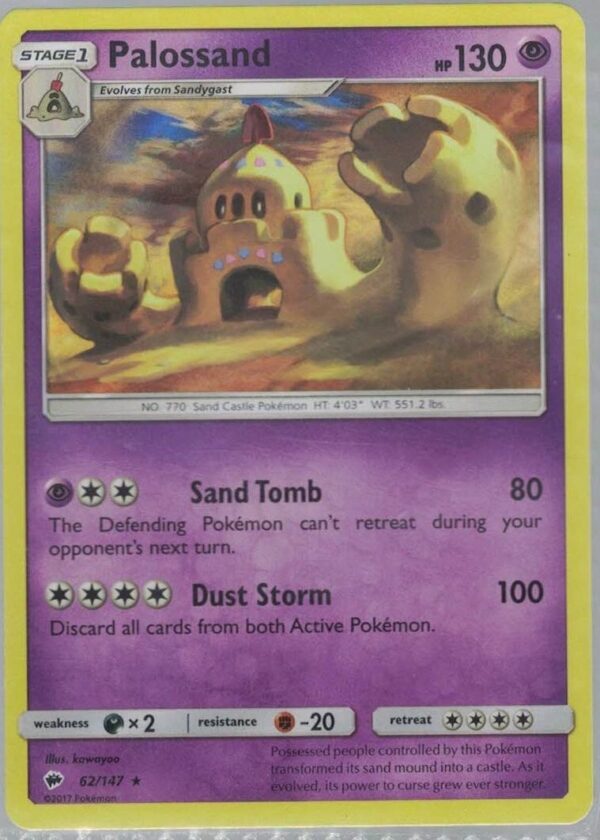 Palossand 62/147 Burning Shadows (Holo) (Exc Condition)