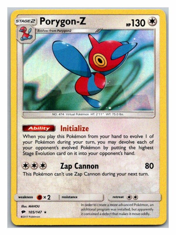 Porygon-Z 105/147 Burning Shadows (Holo) (Exc Condition)
