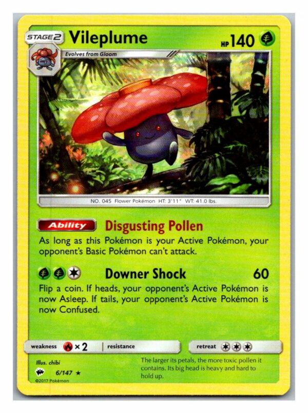 Vileplume 6/147 Burning Shadows (Holo) (Exc Condition)