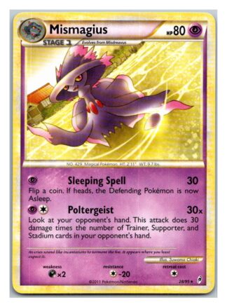 Mismagius 28/95 Call of Legends (Rare) (Exc Condition)