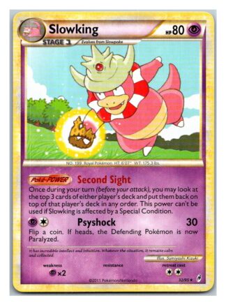 Slowking 32/95 Call of Legends (Rare) (Exc Condition)