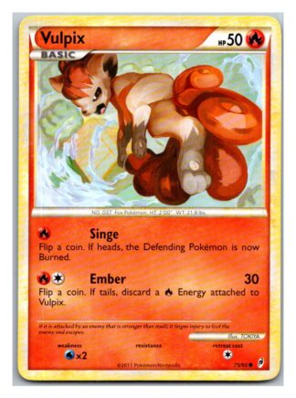Vulpix 75/95 Call of Legends (Common) (Exc Condition)