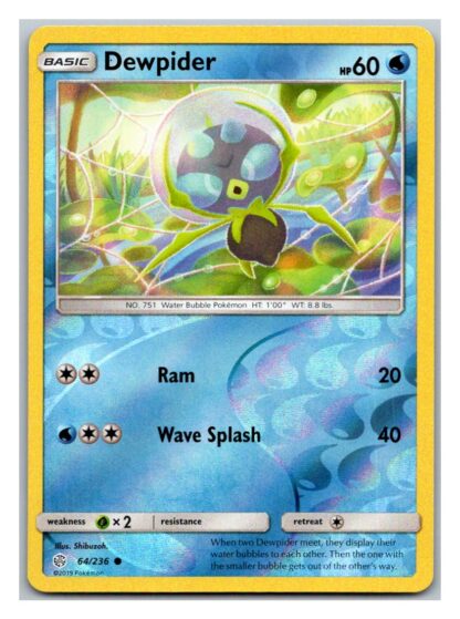 Dewpider 64/236 Cosmic Eclipse (Reverse Holo) (Exc Condition)