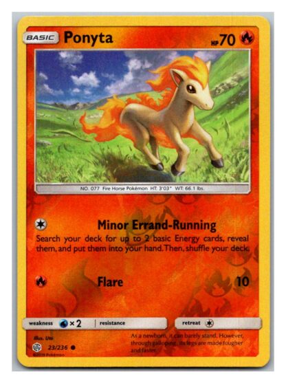 Ponyta 23/236 Cosmic Eclipse (Reverse Holo) (Exc Condition)