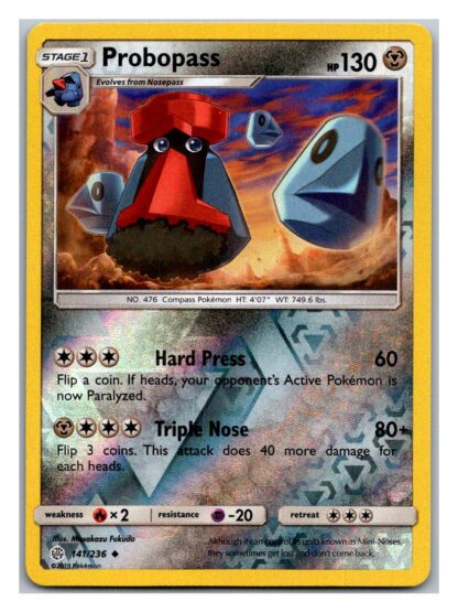 Probopass 141/236 Cosmic Eclipse (Reverse Holo) (Exc Condition)
