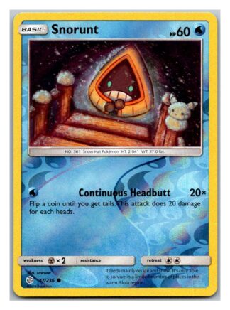 Snorunt 47/236 Cosmic Eclipse (Reverse Holo) (Exc Condition)