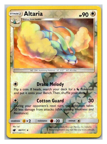 Altaria 80/111 Crimson Invasion (Reverse Holo) (Exc Condition)