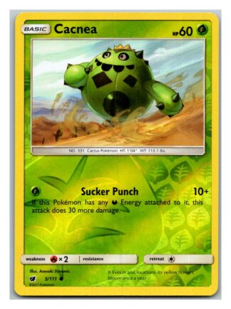 Cacnea 5/111 Crimson Invasion (Reverse Holo) (Exc Condition)