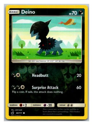 Deino 60/111 Crimson Invasion (Reverse Holo) (Exc Condition)