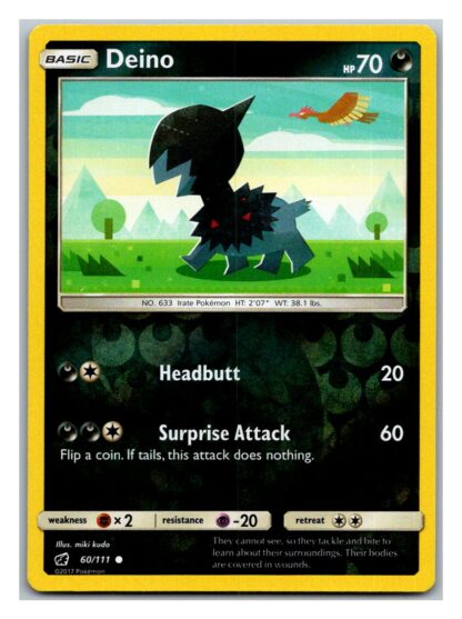 Deino 60/111 Crimson Invasion (Reverse Holo) (Exc Condition)