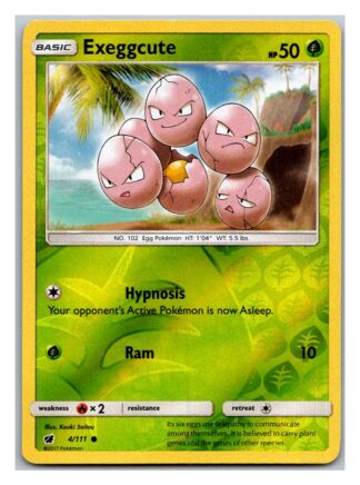 Exeggcute 4/111 Crimson Invasion (Reverse Holo) (Exc Condition)