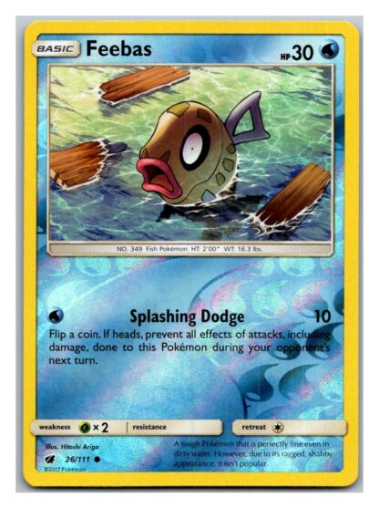 Feebas 26/111 Crimson Invasion (Reverse Holo) (Exc Condition)