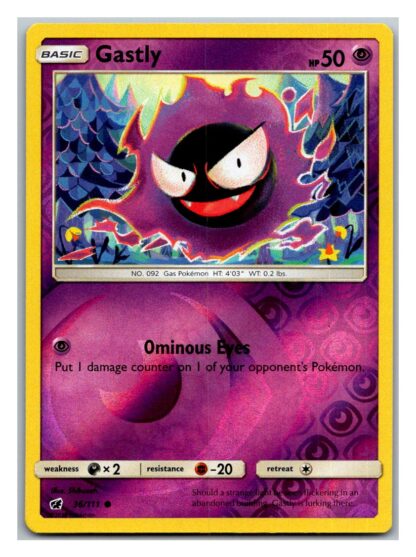 Gastly 36/111 Crimson Invasion (Reverse Holo) (Exc Condition)