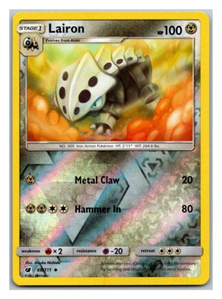 Lairon 66/111 Crimson Invasion (Reverse Holo) (Exc Condition)