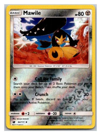 Mawile 64/111 Crimson Invasion (Reverse Holo) (Exc Condition)