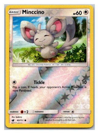 Minccino 85/111 Crimson Invasion (Reverse Holo) (Exc Condition)