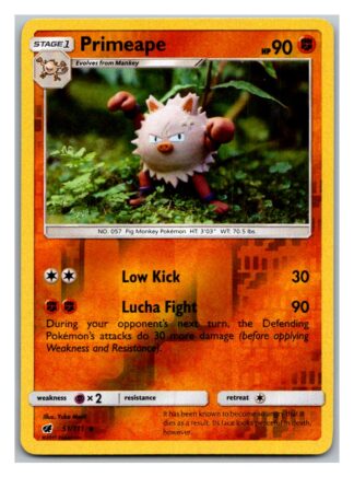 Primeape 51/111 Crimson Invasion (Reverse Holo) (Exc Condition)
