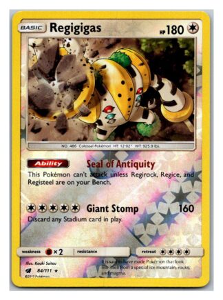 Regigigas 84/111 Crimson Invasion (Reverse Holo) (Exc Condition)
