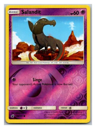 Salandit 46/111 Crimson Invasion (Reverse Holo) (Exc Condition)