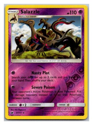Salazzle 47/111 Crimson Invasion (Reverse Holo) (Exc Condition)