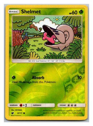 Shelmet 8/111 Crimson Invasion (Reverse Holo) (Exc Condition)