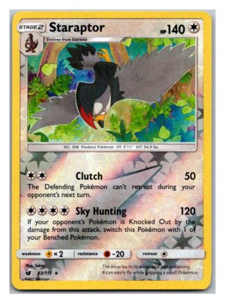 Staraptor 83/111 Crimson Invasion (Reverse Holo) (Exc Condition)
