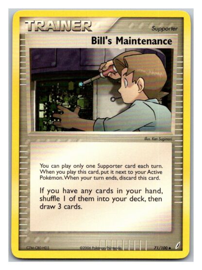 Bill's Maintenance 71/100 Crystal Guardians (Uncommon) (LP Condition)
