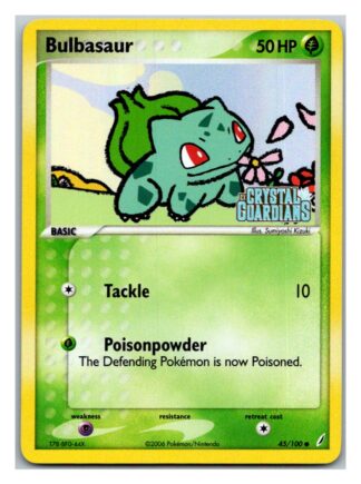 Bulbasaur  45/100 Crystal Guardians (Reverse Holo) (Exc Condition)