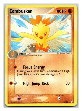 Combusken 16/100 Crystal Guardians (Rare) (Exc Condition)