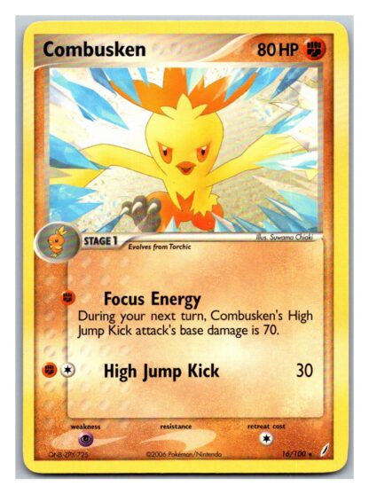 Combusken 16/100 Crystal Guardians (Rare) (Exc Condition)
