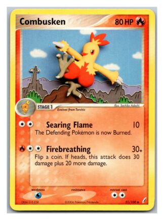 Combusken 31/100 Crystal Guardians (Uncommon) (Exc Condition)