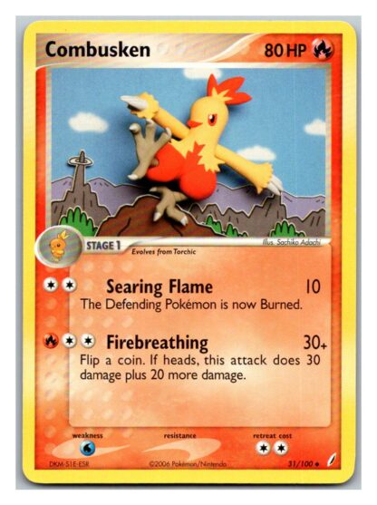 Combusken 31/100 Crystal Guardians (Uncommon) (Exc Condition)