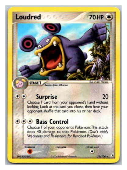 Loudred 23/100 Crystal Guardians (Rare) (Exc Condition)
