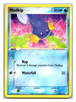 Mudkip 58/100 Crystal Guardians (Common) (P Condition)