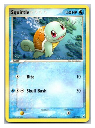 Squirtle  63/100 Crystal Guardians (Common) (Exc Condition)