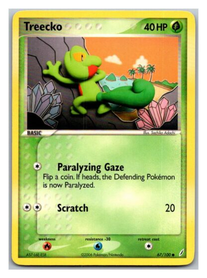 Treecko 67/100 Crystal Guardians (Common) (P Condition)