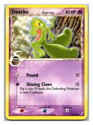 Treecko 68/100 Crystal Guardians (Common) (LP Condition)