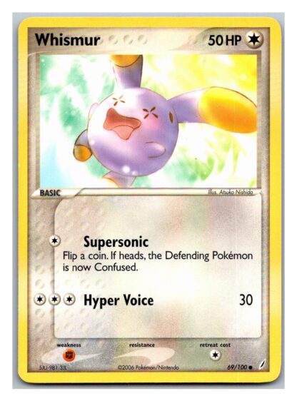 Whismur 69/100 Crystal Guardians (Common) (LP Condition)