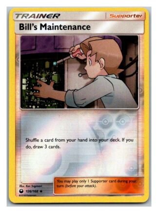 Bill's Maintenance 126/168 Celestial Storm (Reverse Holo) (Exc Condition)