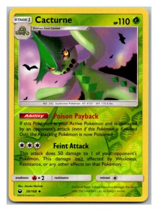 Cacturne 20/168 Celestial Storm (Reverse Holo) (Exc Condition)