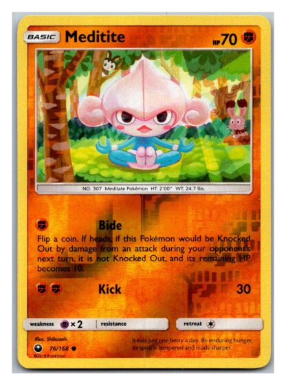 Meditite 76/168 Celestial Storm (Reverse Holo) (Exc Condition)