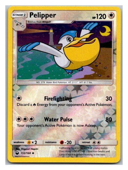 Pelipper 112/168 Celestial Storm (Reverse Holo) (Exc Condition)